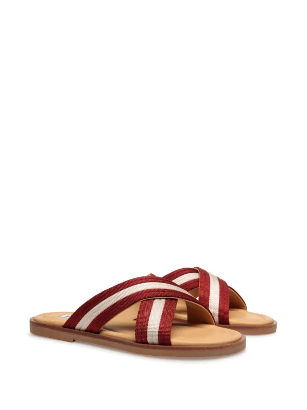 Bally Glide crossover-strap Sandals | Red | FARFETCH