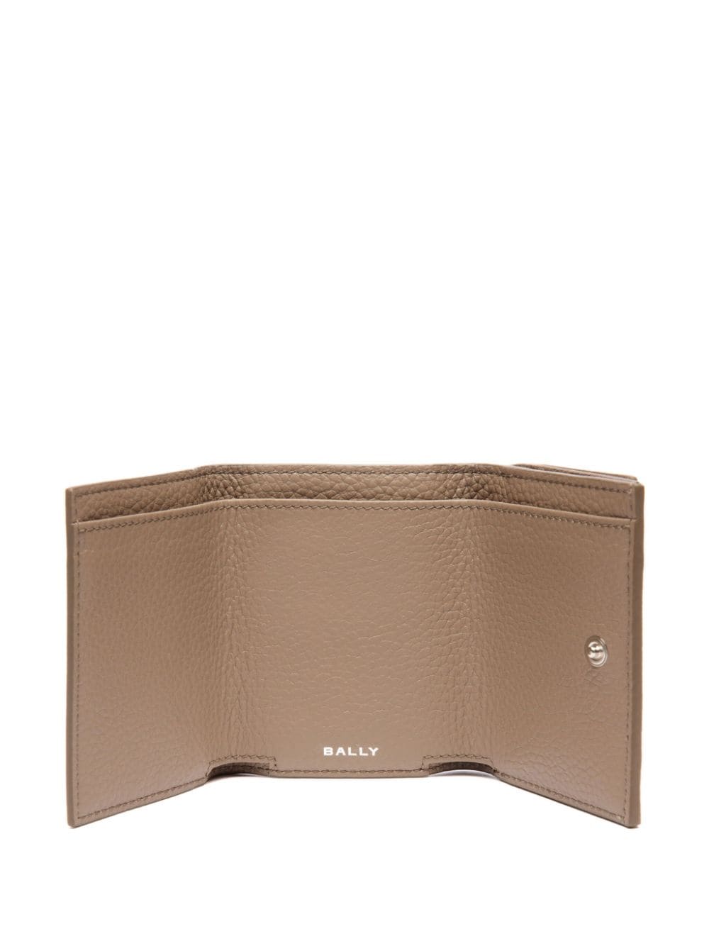 Shop Bally Logo-print Leather Wallet In Neutrals