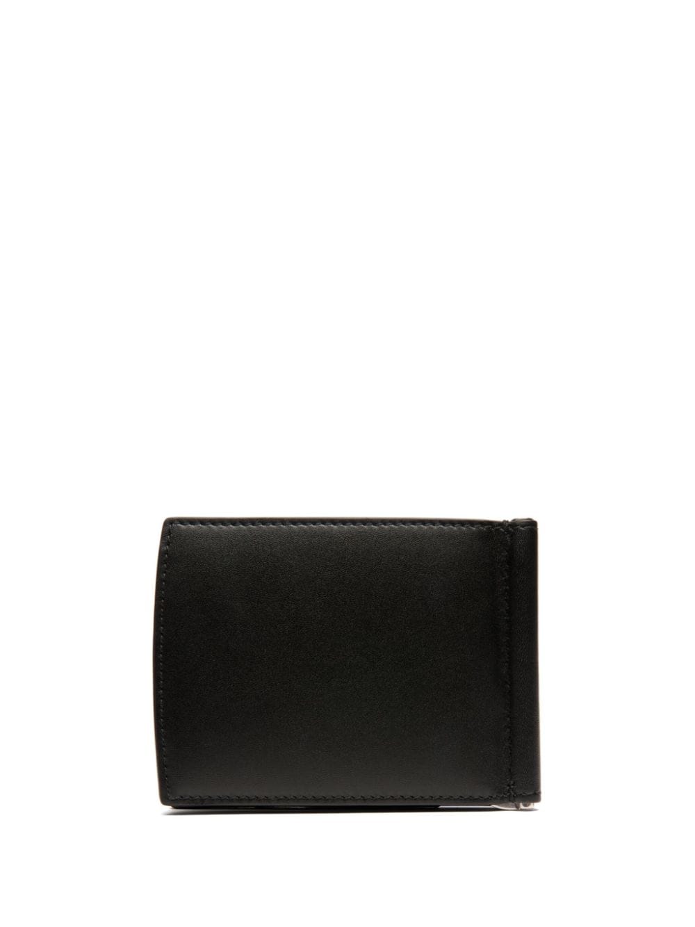 Bally logo-print bi-fold leather wallet - Zwart
