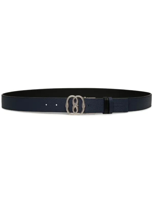 Navy blue bally belt hotsell