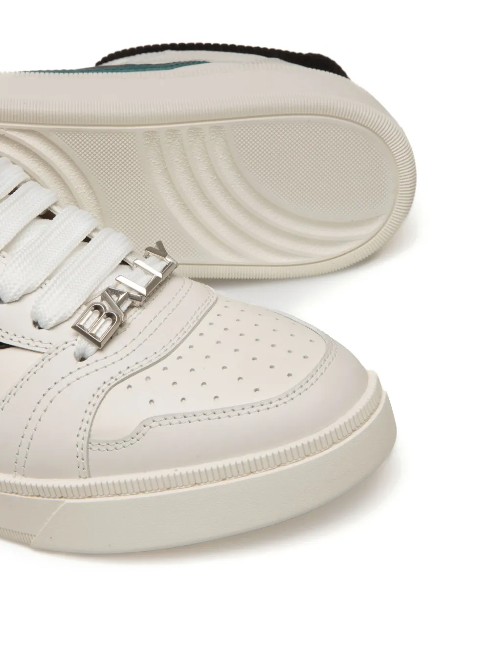 Bally Royalty Leather Sneakers In White