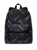 Bally logo-print scuba backpack - Blue