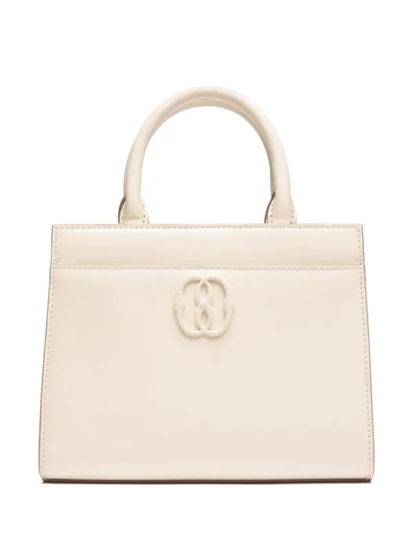 Bally Logo-plaque Leather Tote Bag in Neutrals