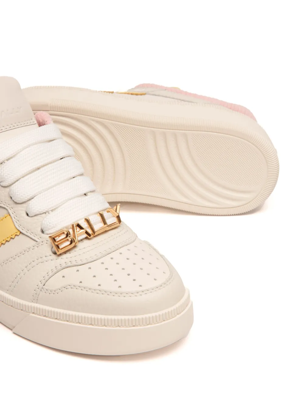 Bally Royalty Leather Sneakers In Nude