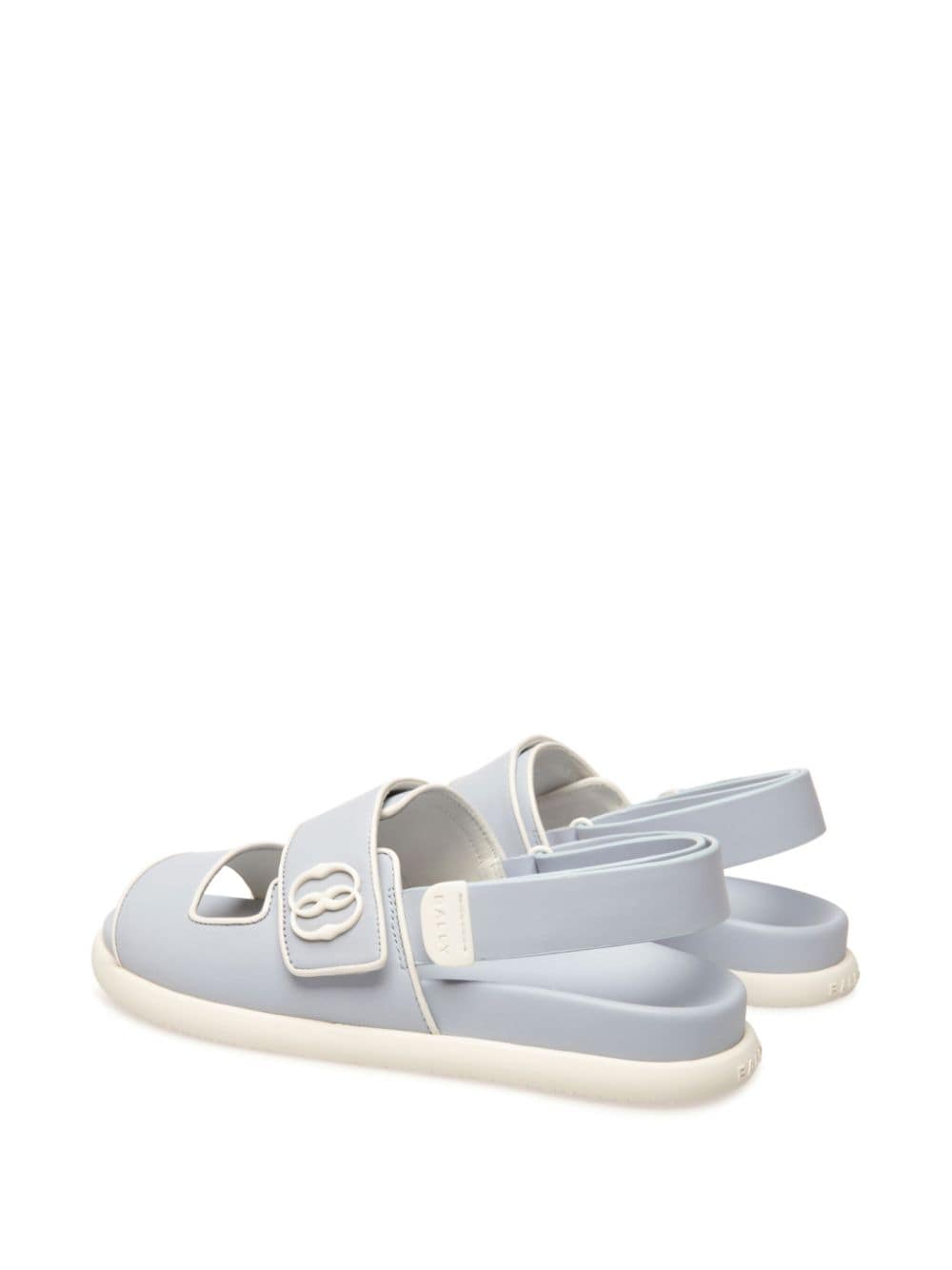 Shop Bally Piped-trim Sandals In Blue