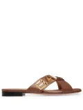 Bally Larise flat leather sandals - Brown