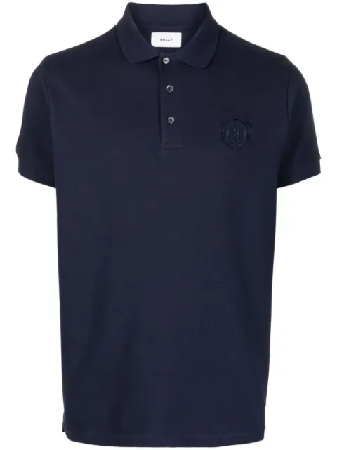 Bally playera tipo polo con logo bordado