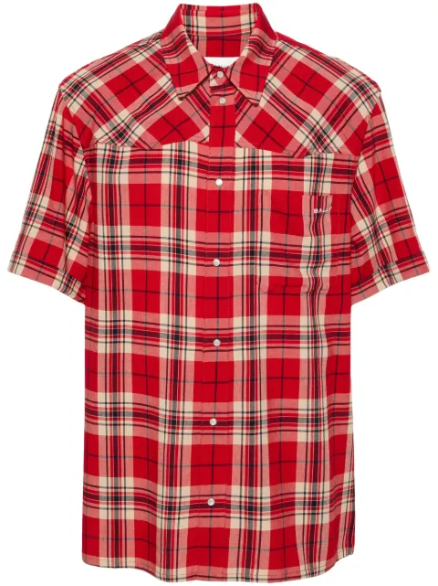 Bally camisa con cuadros estampados