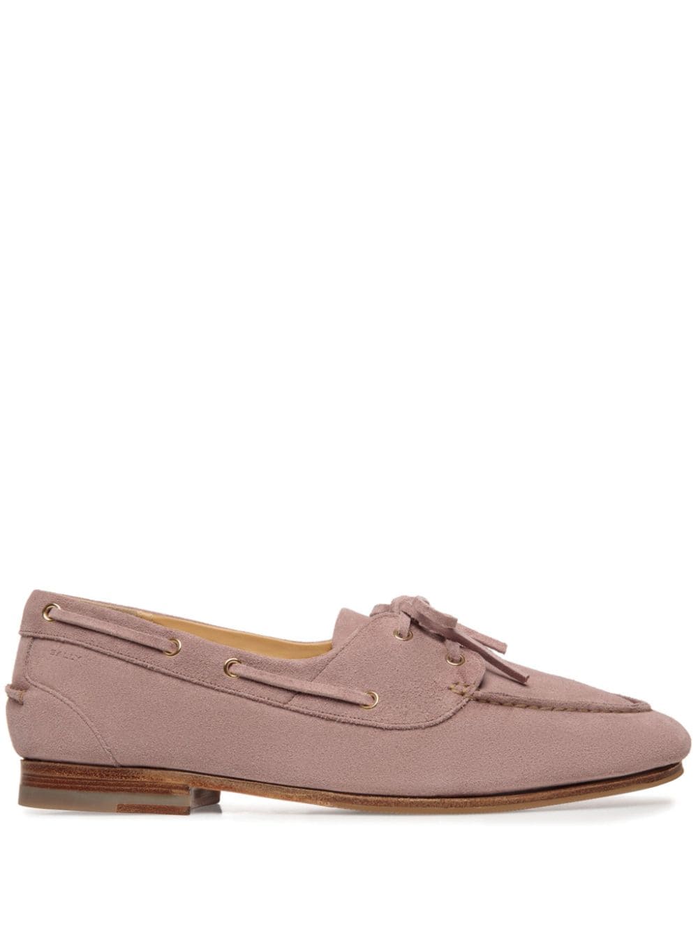 Bally Plume Boat Shoes In Pink