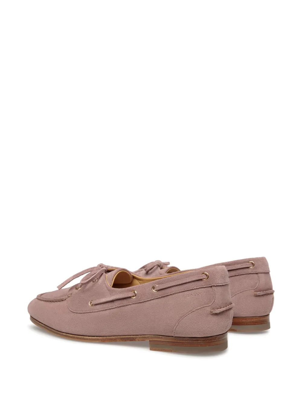 Shop Bally Plume Boat Shoes In Pink