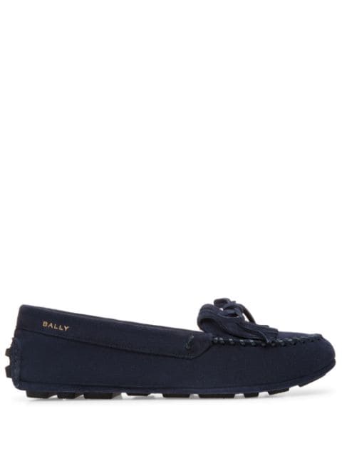 Bally tassel-detail suede loafers 