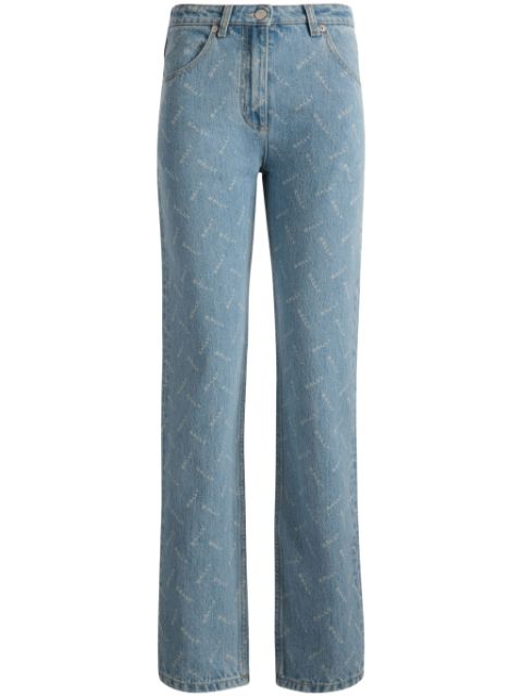 Bally logo-print straight-leg jeans