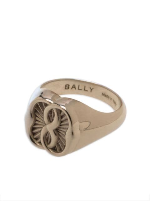 Bally anillo de sello con motivo Bally Emblem