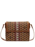 Bally Pennant monogram canvas messenger bag - Brown