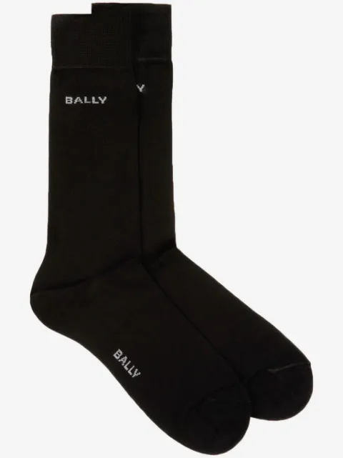 Bally chaussettes à logo intarsia