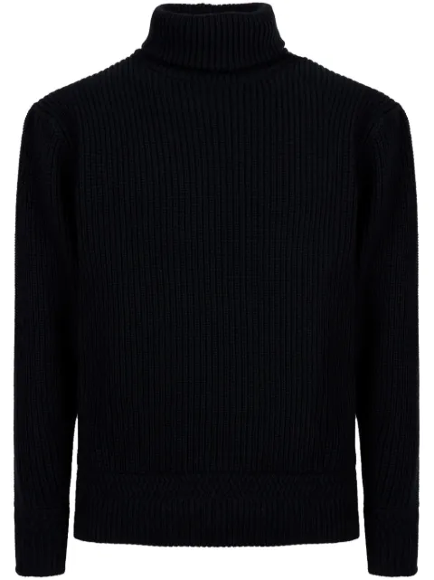 Bally roll-neck ribbed wool jumper