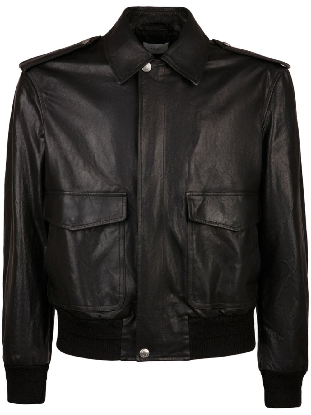 Bally leather bomber jacket - Nero
