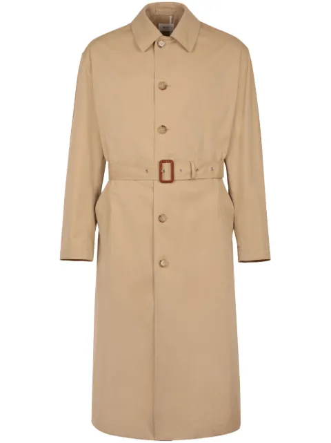 Bally gabardina con botones y cinturón
