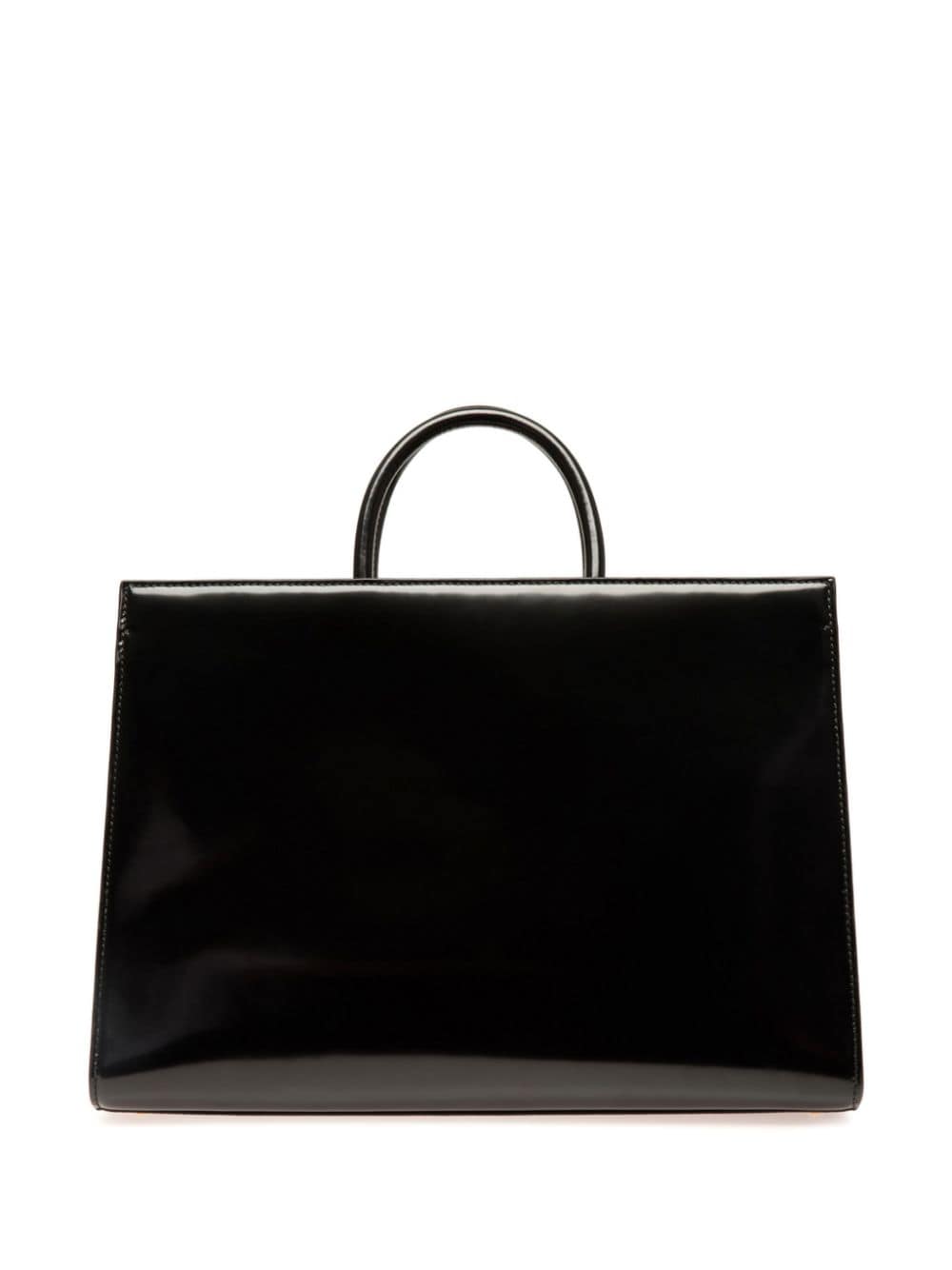 Shop Bally Emblem Logo-plaque Leather Tote Bag In Black