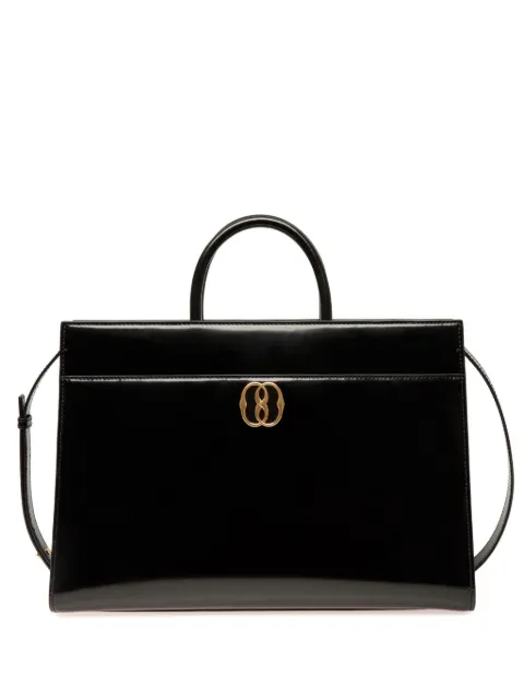 Bally Emblem logo-plaque leather tote bag