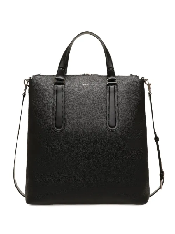 良品！BALLY ビジネスバッグ ハンド チャーム レザー ブラック 大容量 Bally レザーハンドバッグ | ブラック | FARFETCH JP