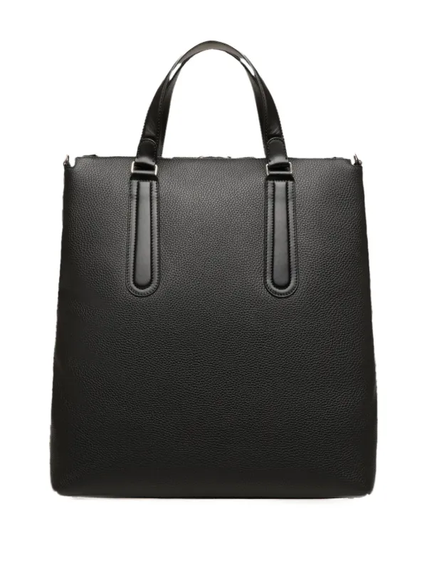 良品！BALLY ビジネスバッグ ハンド チャーム レザー ブラック 大容量 メンズ ビジネスバッグ：レザーのデザイナーズブリーフケース