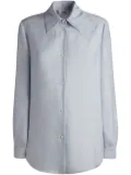 Bally logo-jacquard shirt - Blue