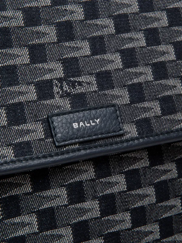 BALLY｜SHOULDER BAGS (PENNANT (WAU015TP046-I8D4O)) Bally Pennant-jacquard Messenger Bag | Blue | FARFETCH