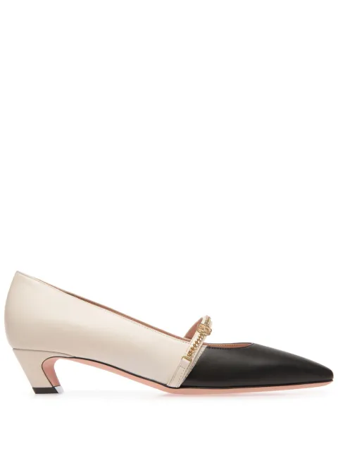 Bally two-tone leather pumps