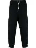 Emporio Armani mid-waist tapered-leg track pants - Black