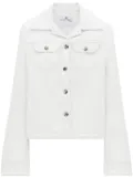 Courrèges single-breasted twill jacket - White