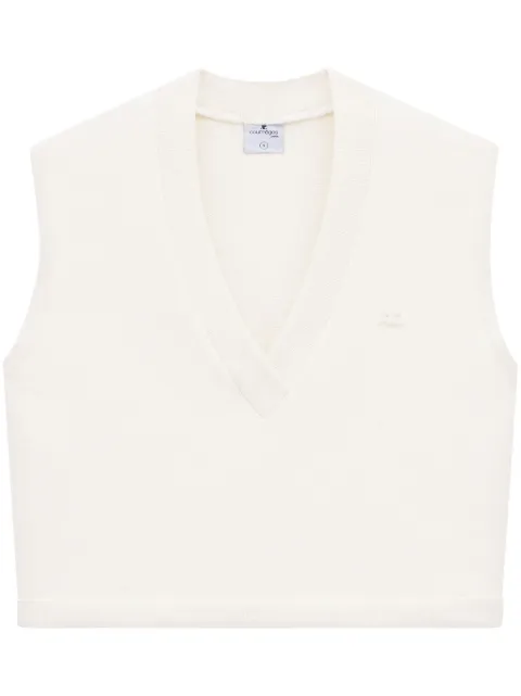 Courrèges Varsity logo-appliqué vest