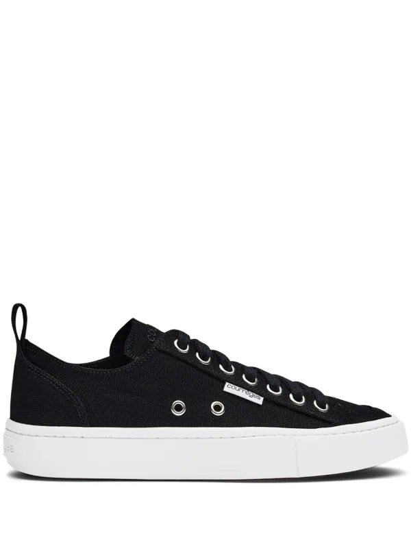 Courrèges Canvas 01 Lace-up Sneakers in Black