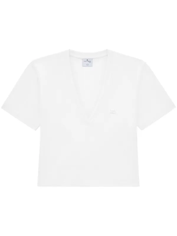 Courrèges ロゴ Tシャツ | ホワイト | FARFETCH JP