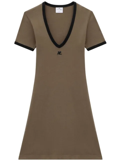 Courrèges V-neck minidress