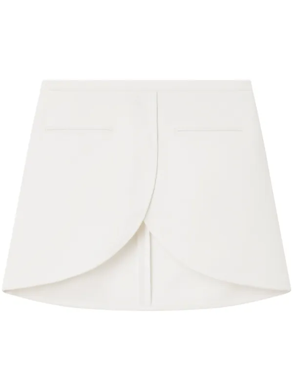 Courrèges Ellipse Mini Skirt in White