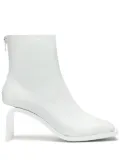 Courrèges Stream leather ankle boots - White