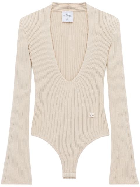 Courrèges ribbed-knit bodysuit