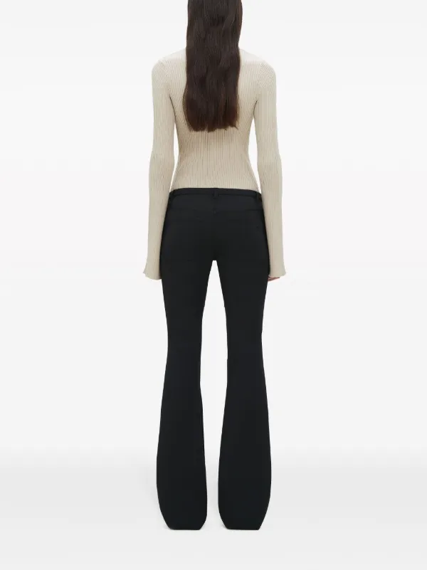 Courrèges ribbed-knit Bodysuit | Neutrals | FARFETCH