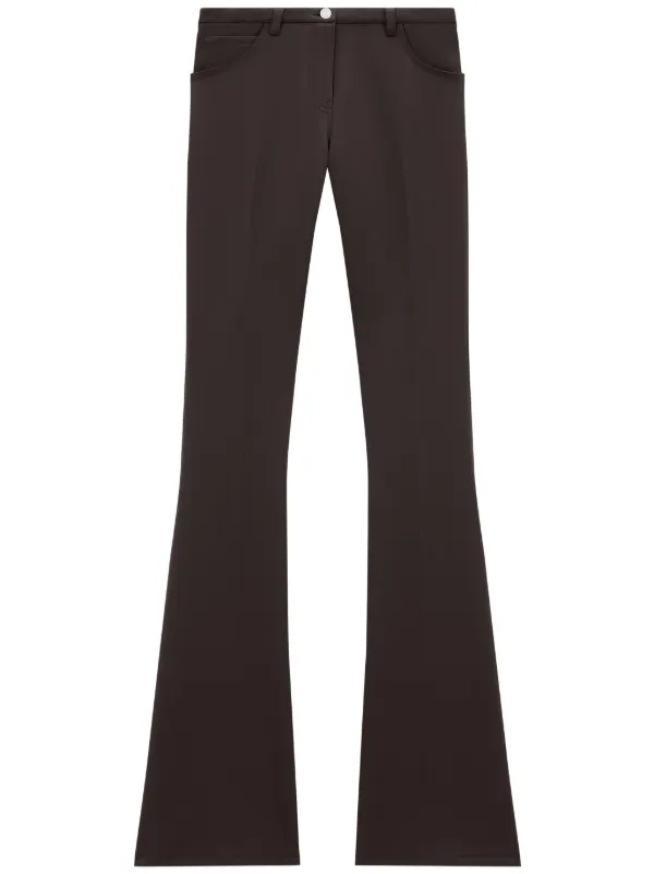 Courrèges Relax Bootcut Trousers in Brown