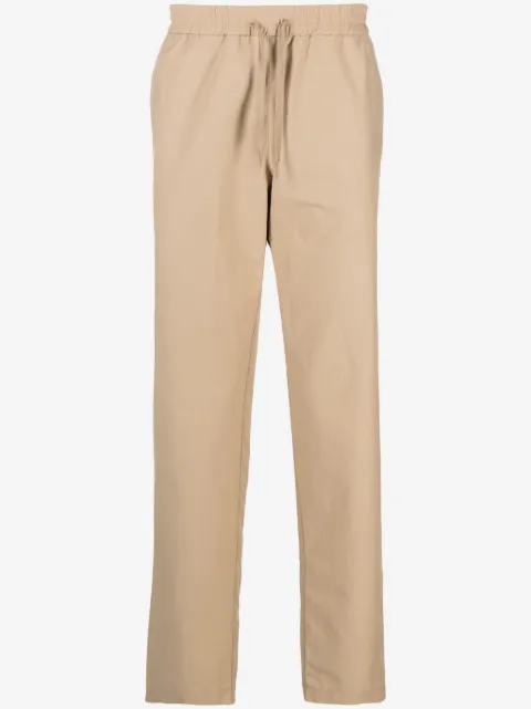 Moschino pantalones rectos con logo bordado