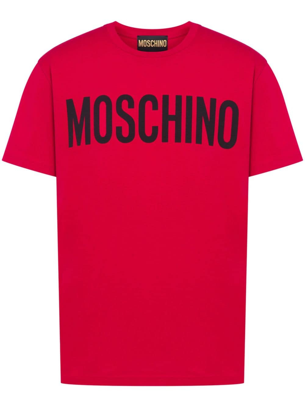 Moschino Logo-print Cotton T-shirt In Red