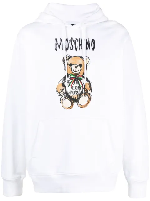 Moschino Teddy-Bear cotton hoodie