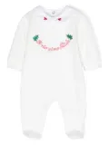Siola Il Mio Primo Natale long-sleeved babygrow - White