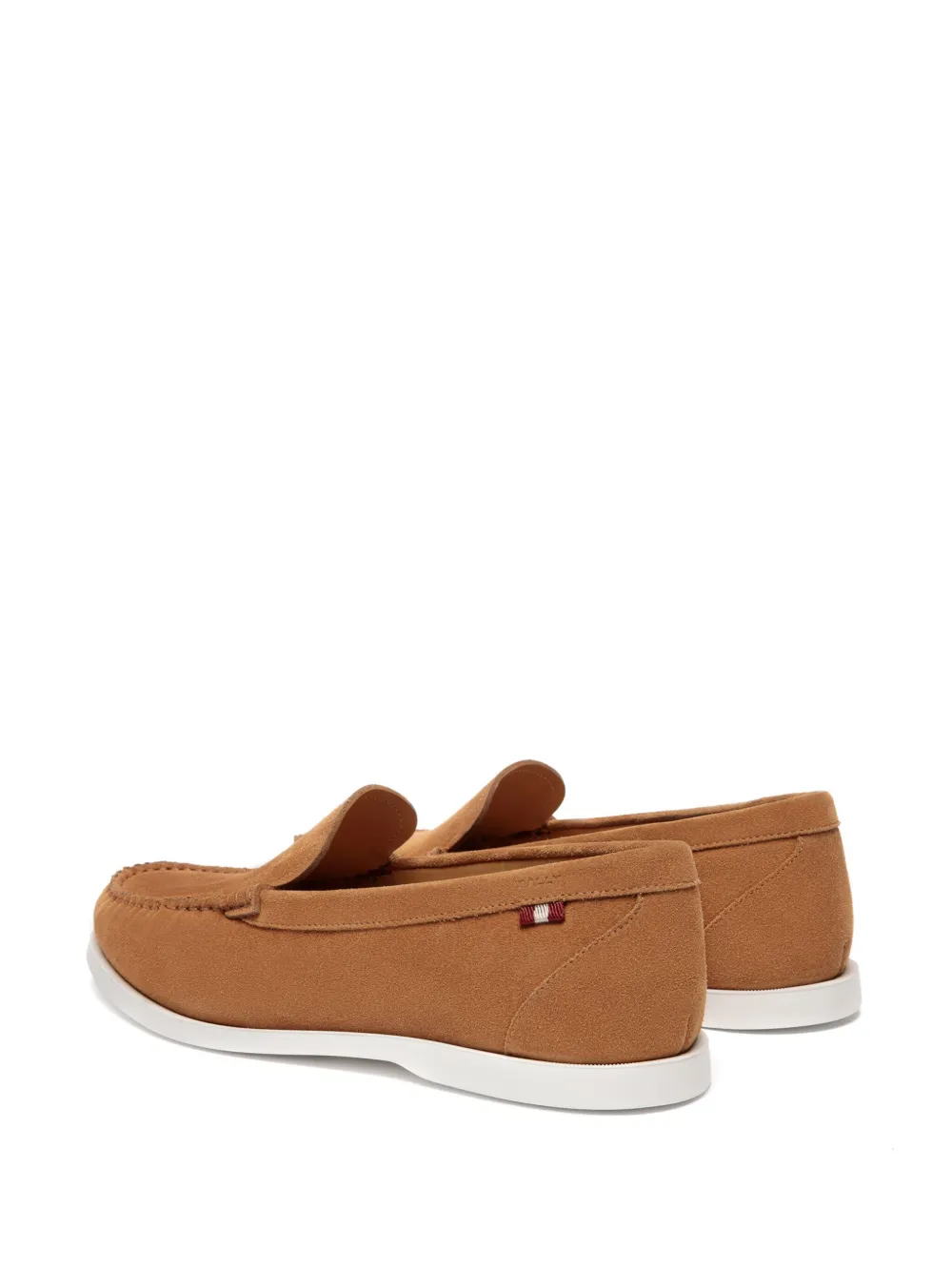 Bally Stripe-detailing Leather Loafers In Brown