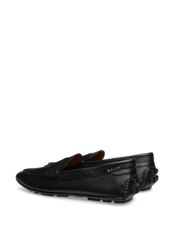 Bally Leather Driving Shoes Black FARFETCH CA