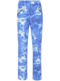 Bally cloud-print straight-leg trousers - Blue