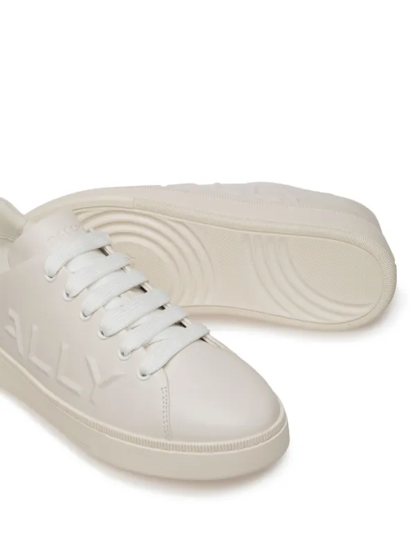 Bally Raise logo embossed Leather Trainers White FARFETCH ZA
