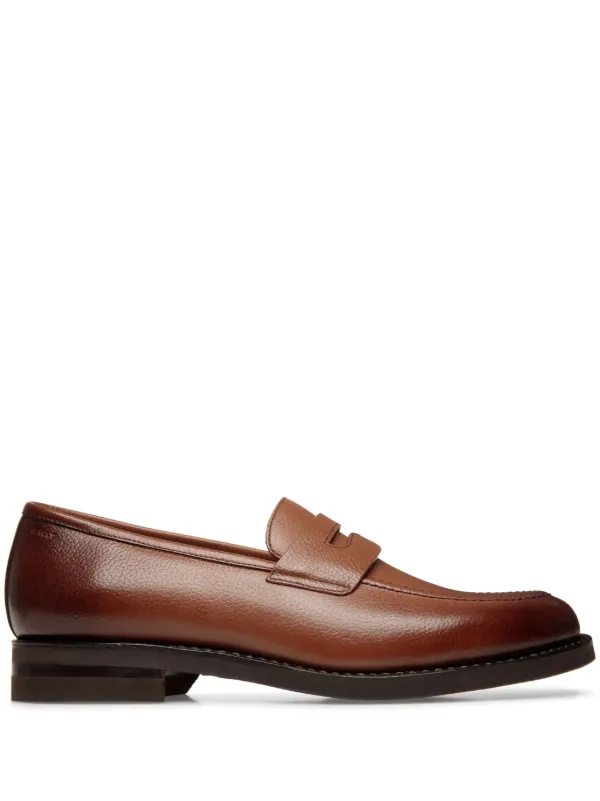 Bally loafers mens brown shop