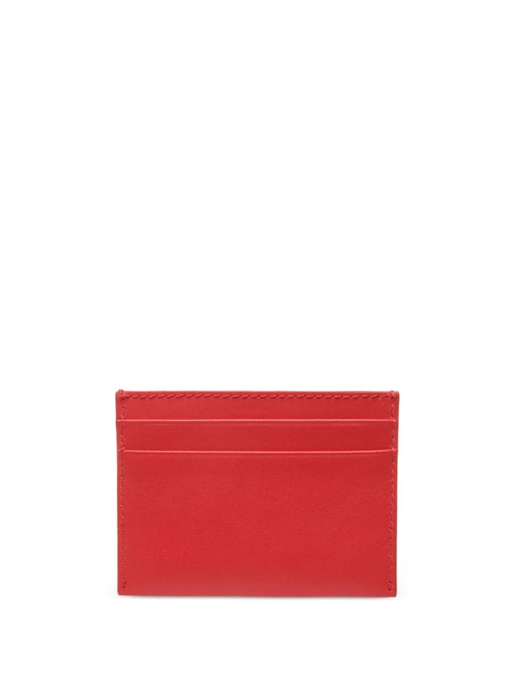 Shop Bally Logo-plaque Leather Cardholder In Red